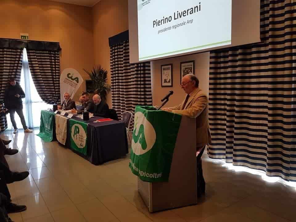 l'intervento del presidente Anp, Pierino Liverani